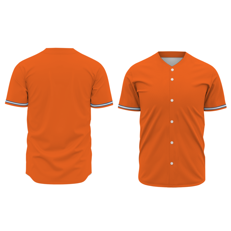 Custom Orange Navy Blue-White Classic Style Authentic Baseball Jersey