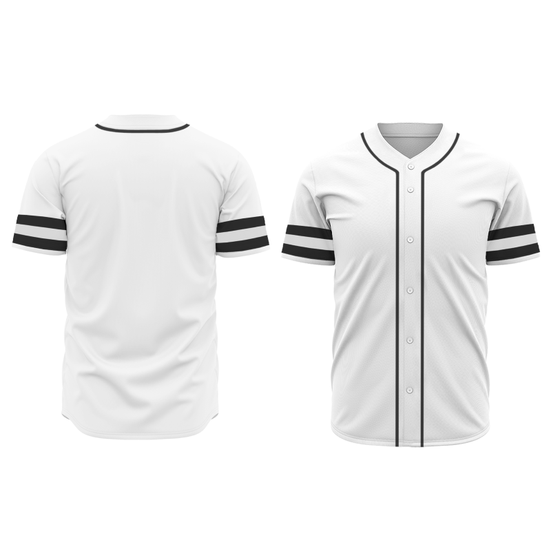 Custom White Black-White Fashion Authentic Baseball Jersey