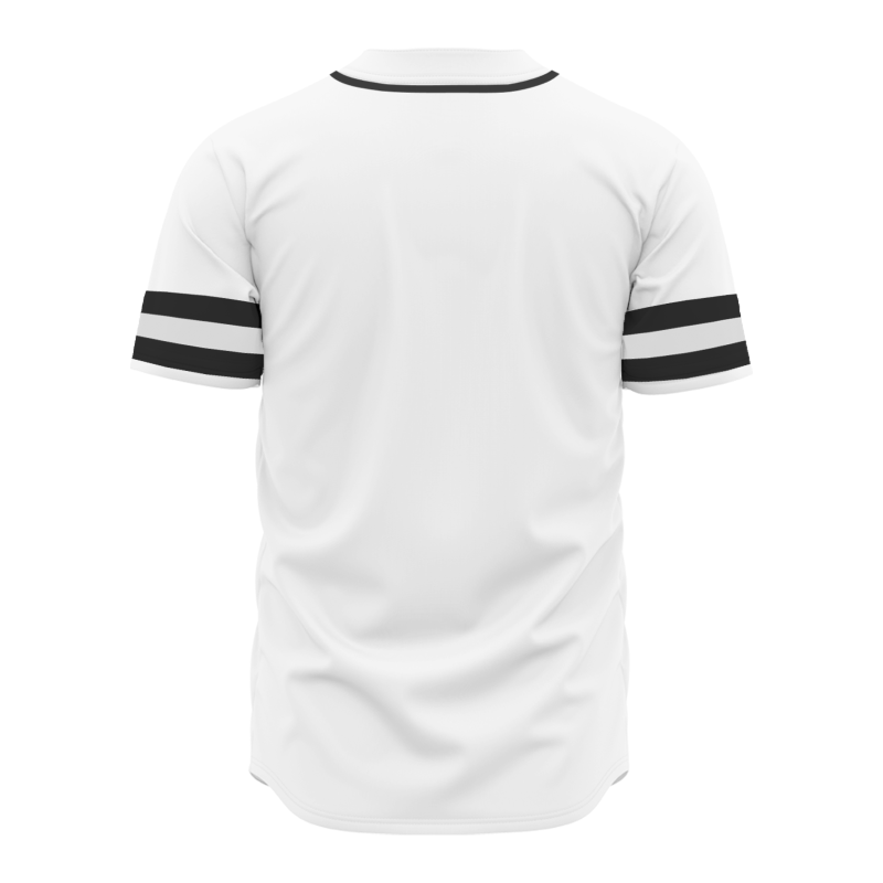 Custom White Black-White Fashion Authentic Baseball Jersey