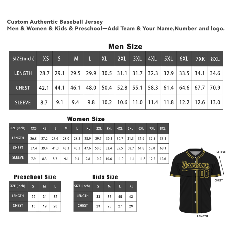 Custom Black Yellow-Black Classic Style Authentic Baseball Jersey