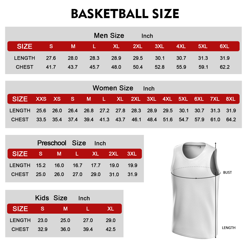 Custom White  Red-Yellow Double Side Tops Basketball Jersey