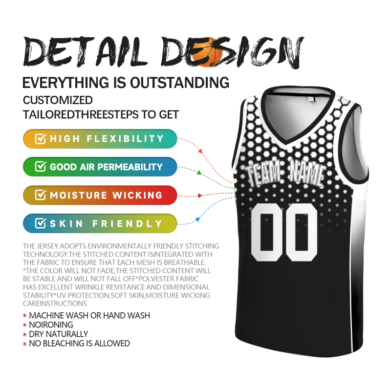 Custom Black White-Black V-Neck Authentic Basketball Jersey