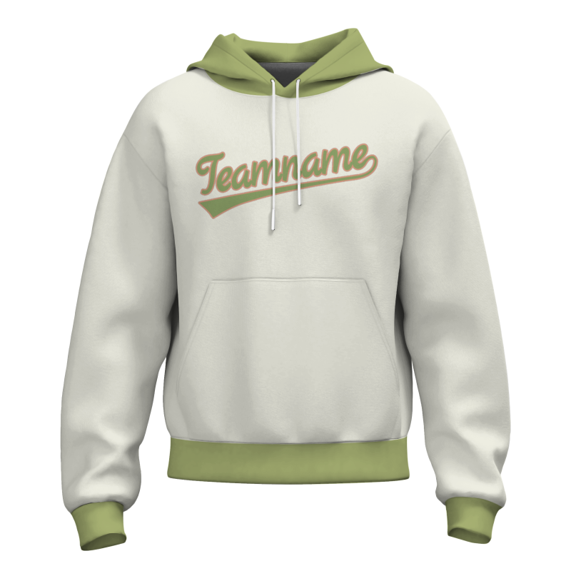 Custom Beige Olive Olive-Red Classic Style Personalized Uniform Pullover Hoodie